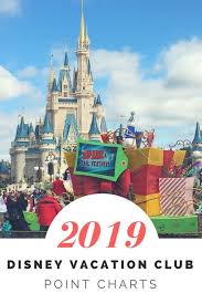 2019 dvc point charts in 2019 disney disney vacation