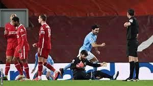 90'+4' second half ends, liverpool 1, manchester city 4. Liverpool 1 4 Man City Alisson Errors Help Send Leaders Five Points Clear Bbc Sport