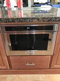 Stainless Steel 24 Under Counter Microwave Oven Drawer Kmbd104gss Kitchenaid Microwave Drawer Contemporary Small Kitchens Kitchen Remodel Small
