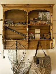 Hung on a wall, draped through tree branches outdoors or spread across a table, it instantly creates a nautical ambience for a themed. Fishing Tackle Design Ideas And Photos To Inspire Your Next Home Decor Project Or Remodel Check Out Fishing Tackle Pho Fishing Room Fishing Decor Fly Fishing