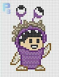 Boo Monsters Inc Perler Bead Disney Pixel Art Perler Bead Art
