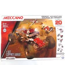 Meccano Maker System Desert Adventure Cars 20 Models Stem Toy Fine Motor Skills Meccano Stem Toys Meccano Adventure