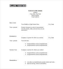 Formatting a resume is incredibly important but can sometimes be overlooked. Blank Resume Template Pdf Resume Examples