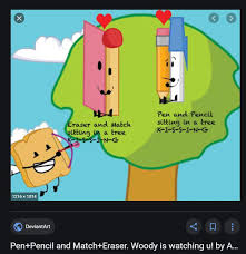 Bfb pen x pencil and baby bow pencil. N To The O To The No No No Battlefordreamisland