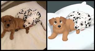 Cute disney animals to draw. Artist Turns Pet Photos Into Adorable Disney Animated Animals Chip And Company