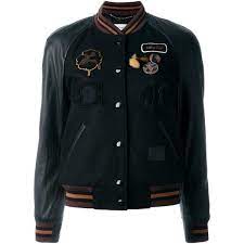 Coach Classic Varsity Jacket 1 185 Liked On Polyvore Featuring Outerwear Jackets Black Colleg Varsity Jacket Women Varsity Jacket Bomber Jacket Patches