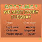 G.O.T. T.I.M.E.? recovery meeting, meets here on..... event in De Queen, AR