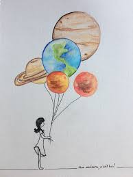 Il Mio Mondo Sei Tu Acquerello Piccoli Disegni Pittura Ad Acquerello Dipinti Artistici