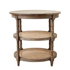 The console table features with 4 drawers and a fixed lower shelf and long enough tabletop which provide enough. Round End Table Wild Country Fine Arts