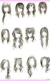 Anime Hairstyles How To Draw Hair Anime Hair Drawings