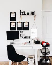 Modern Office White Office Decor White Room Decor White Desk Decor