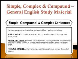 Use these complex sentences worksheets at. Simple Complex Compound General English Study Material