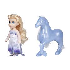 La Reine des Neiges : mini poupée Elsa et son cheval Nokk - La Grande Récré