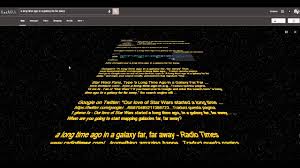 A Long Time Ago In A Galaxy Far Far Away Google Trick Not Working Google Easter Egg Star Wars A Long Time Ago In A Galaxy Far Far Away Youtube