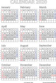 Calendar 2020 Ireland Printable Pdf Free Printable Pdf