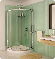 1/4 (6 mm) tempered clear glass or 3/16 (5 mm) tempered paris point glass. Fleurco Fsr36 Sorrento Arc 36 Framed Corner Sliding Shower Enclosure Corner Shower Enclosures Bathroom Design Bathroom Shower Doors