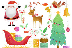 Download Watercolor Christmas Clip Art Graphic By Clipartisan Creative Fabrica In 2020 Christmas Watercolor Pink Ornament Christmas Clipart SVG Cut Files