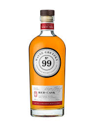 Package that showcases the liquid inside. Wayne Gretzky Red Cask Whisky Lcbo
