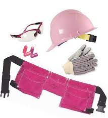 Charm And Hammer Pinkgear Kit Pink Hard Hat Tool Belt More Tool Belt Pink Tools Pink
