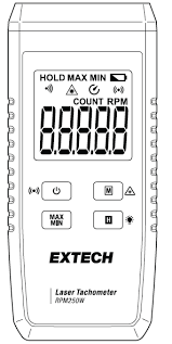 EXTECH RPM250W Laser Tachometer User Manual - Manuals+
