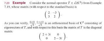 De nition of inner product. Orthonormal Basis Of This Normal Operator Mathematics Stack Exchange