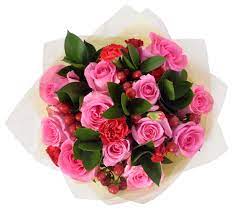 Stunning Pink Roses With Carnations Bouquet Carnation Bouquet Online Flower Shop Flower Gift