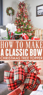 There's just something about deco mesh that's just beautiful! How To Make A Bow Christmas Tree Topper The Creek Line House Christmas Tree Topper Bow Christmas Tree Bows Christmas Tree Topper Bow Diy