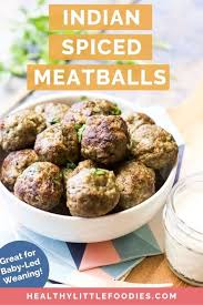 Lamb Mince Spices Spinach Are Mixed Together And Then Formed Into Balls To Make Theses Delici Healthy Snacks Recipes Baby Food Diet Healthy Lunches For Kids