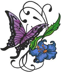 I even got as far as picking out threads and colors, but i've never actually gotten to the embroidery. Flowers Embroidery Designs Butterfly Embroidery Design Embroidery Sewing Fiber Fixupmedia Com