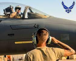 Airman Pilot Takeoff Salute Airman Pilot Air Force