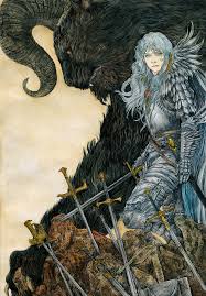 Griffith from the anime berserk. Hd Wallpaper Berserk Armor Griffith Zodd Sword Artwork Creature Horns Wallpaper Flare