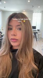 In love😍😍 Not too blonde but not too dark✨🍂💛🤎 #hairtransformation  #bronde #babylights #blondehair #fakeblonde #fypage