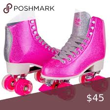 Hot Pink Glitter Roller Skates In 2020 Best Roller Skates Roller Skates Roller