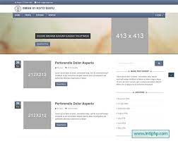 Finden und vergleichen sie templates web online. Download Template Website Sekolah Php Gratis Gratis