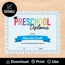Ms word, photoshop file size : Editable Preschool Graduation Certificates Worksheets Teaching Resources Tpt