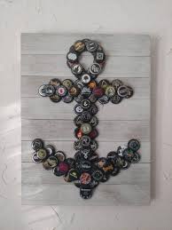 Black Beer Cap Bottle Anchor Etsy In 2020 Beer Bottle Cap Crafts Beer Cap Crafts Diy Bottle Cap Crafts