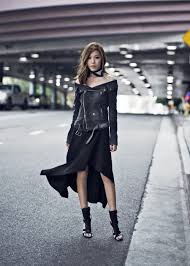 Off Shoulder Moto Fashion Outfits Stylish Outfits