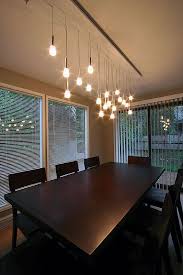 Mini Pendant Chandelier Made From Ikea Lamps Ikea Lamp Dining Room Lighting Diy Chandelier