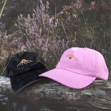 Colors of sunset palettes with color ideas for decoration your house, wedding, hair or even nails. Mountain Sunset Hat Embroidered Dad Cap Aesthetic Etsy
