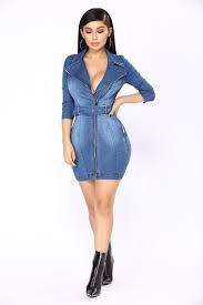 Caught Red Handed Denim Dress Medium Wash Denim Dress Fashion Nova Outfits Denim Fashion
