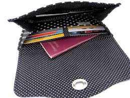 Porte Feuille Porte Carte A Pois Noir Et Blanc Matelasse Porte Monnaie A Soufflets Tout En Un Porte Monnaie Porte Carte Soufflet