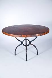 By mexports by susana molina. Logan Dining Table With 48 Round Hammered Copper Top Boulevard Urban Living