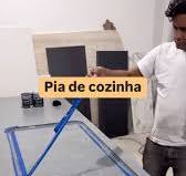 Bancada de cozinha , Colei a área molhada com cola epóxi, ela é uma cola  estrutural recomendada para colar peças pesadas. , #construção  #construction #reforma #obras #stone #oriel #lâmina #cozinha ...