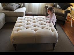 Diy Fabric Ottoman Coffee Table Youtube