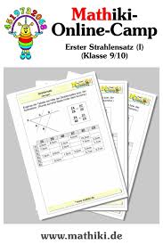 Erster Strahlensatz I Klasse 9 10 Mathe Arbeitsblatter Mit Losungen In 2020 Mathe Matheaufgaben Sekundarschule