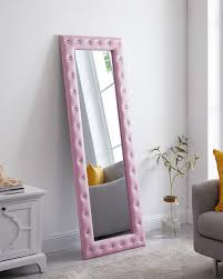 Crystal Tufted Floor Mirror Pink 63 X 22 By Naomi Home Walmart Com In 2020 Diy Girls Bedroom Girl Bedroom Decor Girls Room Decor