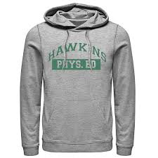 Choose an option 2xs xs s m l xl 2xl 3xl 4xl. Men S Netflix Stranger Things Hawkins Phys Ed Logo Hoodie