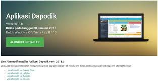 Download Aplikasi Dapodik 2018 B Pendidikan Dasar Tingkat Pendidikan Kepala Sekolah