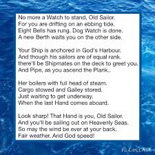 Poem In Memory A Sailor Boat Coastguardsman Anyone Who Sails On The Seas Written By Richard John Scarr Englan Funeral Poems Funeral Quotes Sympathy Poems