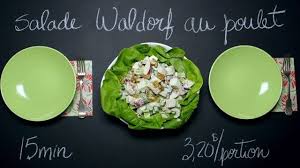 Salade Waldorf Au Poulet Recette Salade Waldorf Salade Cuisine Futee